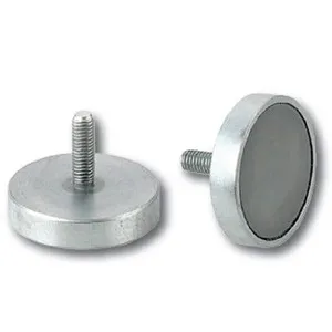 Ferrite pot magnet with threaded pin SAV-webshop.nl