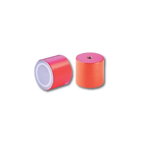 AlNiCo cylinder magnet steel with internal thread SAV Webshop.nl