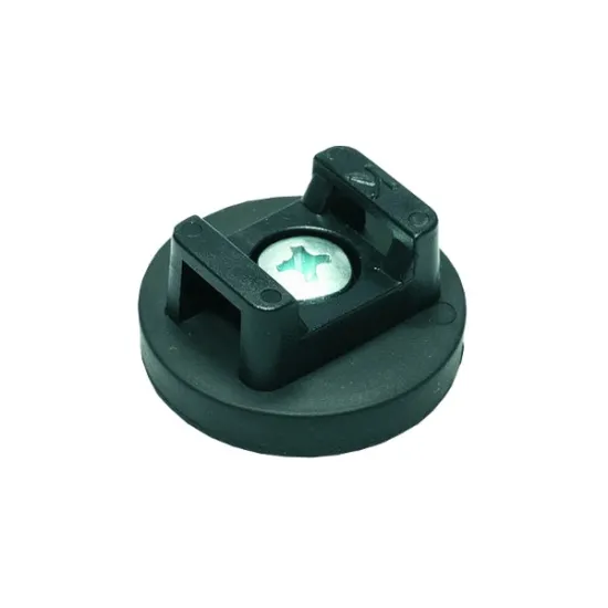 Neodymium magneetsysteem in rubber zadel Ø 18 x 13 mm - M4