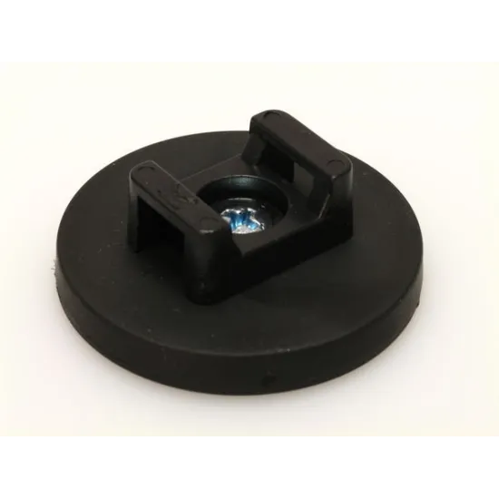 Neodymium magnet system in rubber, with saddle Ø 18 x 13 mm - M4