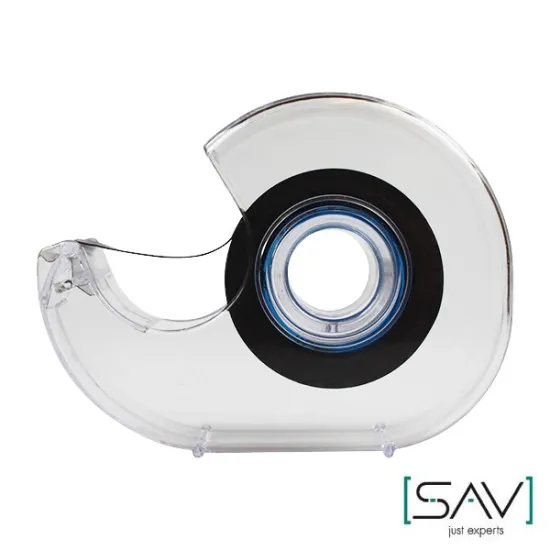 Magnetic adhesive tape on dispenser, SAV 240.99-LM1