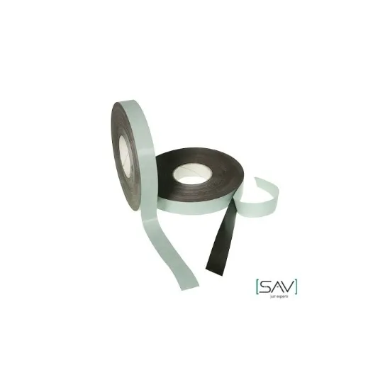 Selbstklebendes Magnetband, Dicke 0,8 mm - SAV magnetshop