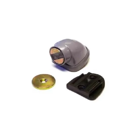 Puffer-Haftmagnet auf Gummifuß.