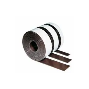 Wit magnetisch etikettenband, 0,6 mm dik - SAV magneetshop