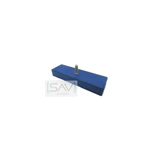 Neodymium rubber magneetblok met draadeind