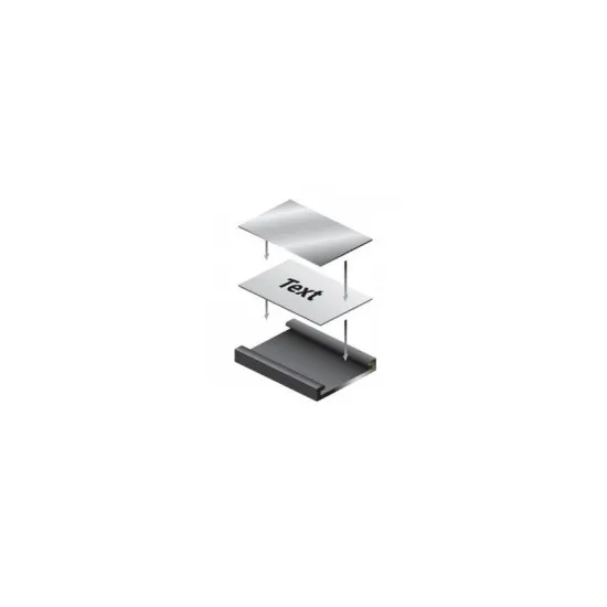 Set papier en PVC venster t.b.v. magnetische C profiel