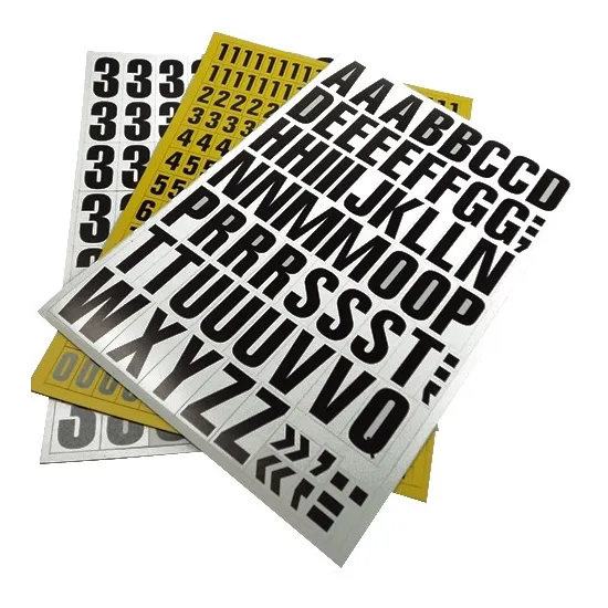 Voorbedrukte magnetische lettersets Voorbedrukte magnetische lettersets
