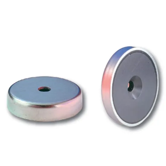 Ferrit Topfmagnet mit Bohrung und Senkung, RF Ferrit Topfmagnet mit Bohrung und Senkung, RF