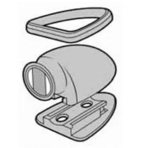 Puffer-Haftmagnet auf Gummifuß.