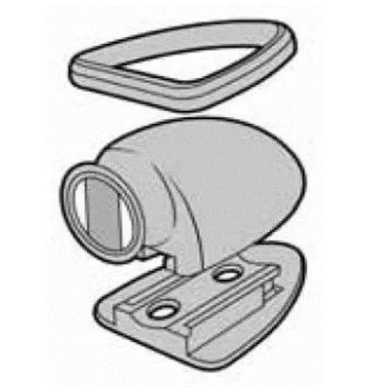 Deurmagneet op rubber basis.