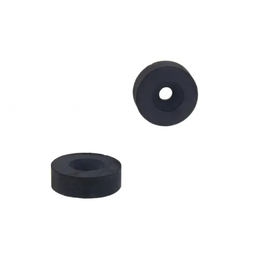 Ringmagnet aus Hartferrit mit Senkung, bis 220°C