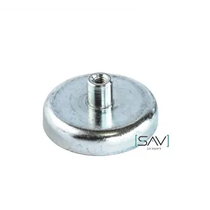 Ferrite pot magnet with threaded bushing SAV 240.02-MH2-36 SAV-webshop.nl