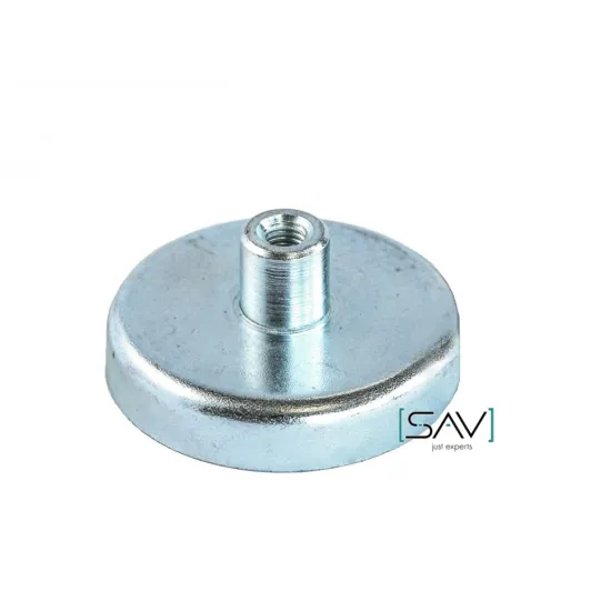 Ferrite pot magnet with threaded bushing SAV 240.02-MH2-07-M4 SAV-webshop.nl Ferrite pot magnet with threaded bushing SAV 240.02-MH2-07-M4 SAV-webshop.nl