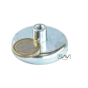 Ferrite pot magnet with threaded bushing SAV 240.02-MH2-47 SAV-webshop.nl