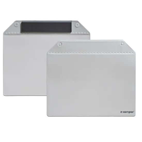 Magnetische Einstecktaschen-Set aus Kunststoff in A5 quer