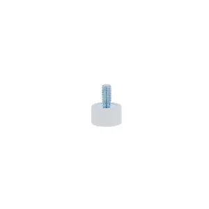 Neodymium magneetsysteem in rubber met draadstift wit, Ø 12 mm