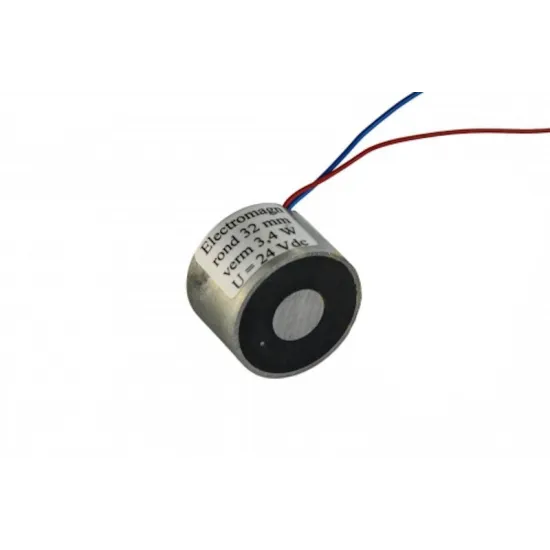 Elektromagnet Rund Ø 32mm - 23kg (230N) - 24V DC | SAV