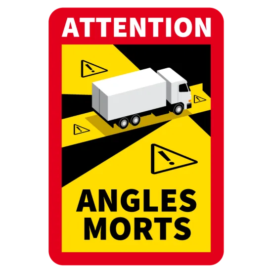 Voertuig Magneet-Folie "Angles Morts" voor zware voertuigen