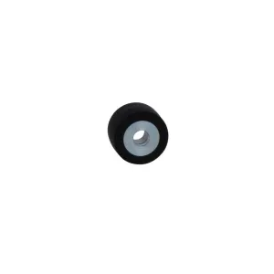 Neodymium magneetsysteem in rubber met verzonken gat, zwart, 12 mm