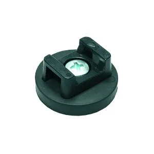 Neodymium magnet system in rubber, with saddle Ø 31 x 16,8 mm – M5