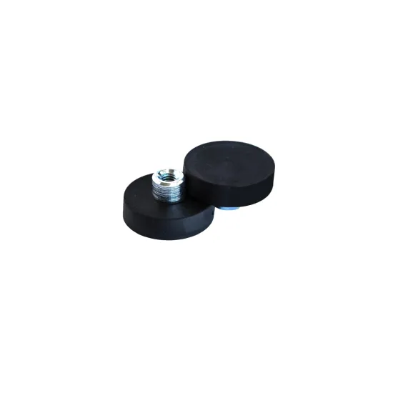 Neodymium magneetsysteem in rubber met draadbus Neodymium magneetsysteem in rubber met draadbus