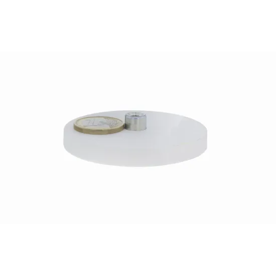 Magnetsystem Gummimantel, mit Gewindebuchse, 66 mm Weiß Magnetsystem Gummimantel, mit Gewindebuchse, 66 mm Weiß