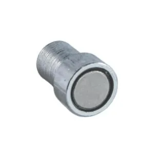 Neodymium pot magnet with external thread galvanised, Ø 8 mm