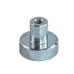 Neodymium potmagneet met draadbus verzinkt, Ø 10 mm