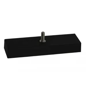 Neodymium rubber magneetblok draadeind, 300 kg