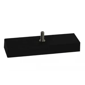 Neodymium rubber magneetblok draadeind, 300 kg