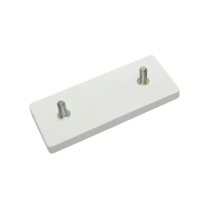 Neodymium magneetsysteem in rubber, rechthoekig met draadgat