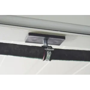 Magnetsystem aus NdFeB, Gummimantel schwarz, mit 2 Gewindezapfen, rechteckig 35 x 22,5 mm