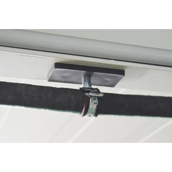 Neodymium magneetsysteem in rubber, rechthoekig met draadgat