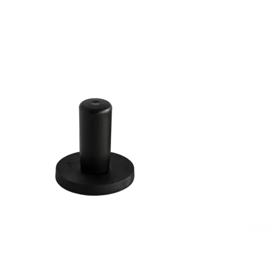 Rubber coated magnet Ø43 mm with handle black | 10.00 kg neodymium | SAV Rubber coated magnet Ø43 mm with handle black | 10.00 kg neodymium | SAV