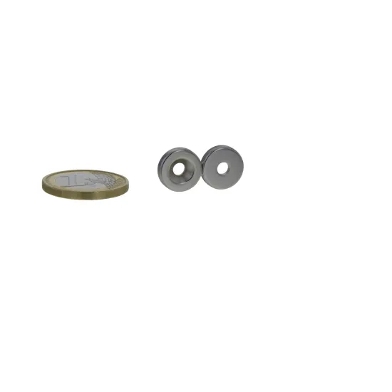 Neodym-Ringmagnet mit Senkbohrung, bis 80°C - 12x3,5x3 mm