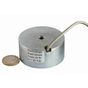 Circular Electro Holding Magnet Ø 65 mm - 100 kg Force | SAV
