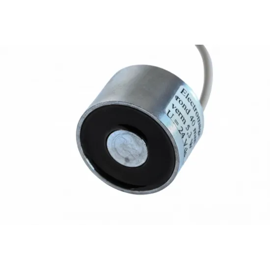 Elektromagneet Rond Ø 40mm - 40kg (400N) - 24V DC | SAV