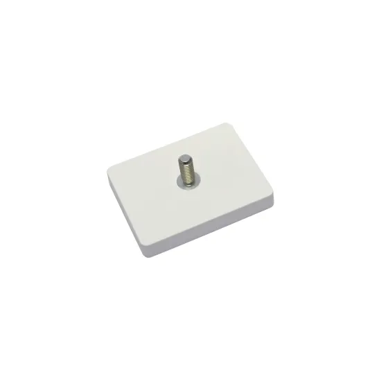 Rubber Magnet M4 (55x22.5mm) Neodymium White | SAV Rubber Magnet M4 (55x22.5mm) Neodymium White | SAV