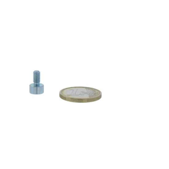 Neodymium pot magnet threaded stud Ø8mm M4 | 1.3 kg | SAV Neodymium pot magnet threaded stud Ø8mm M4 | 1.3 kg | SAV