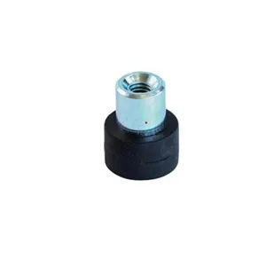 Rubber magneet M4 draadbus Ø12mm zwart Neodymium | SAV-Webshop