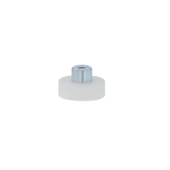 Rubber magneet M4 draadbus Ø18mm wit neodymium Rubber magneet M4 draadbus Ø18mm wit neodymium