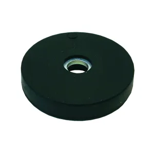 Rubber magneet potgat Ø57mm zwart| SAV