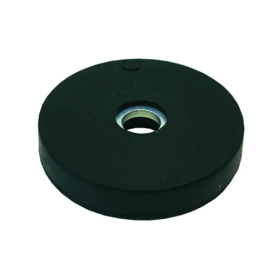 Rubber magneet potgat Ø57mm zwart| SAV