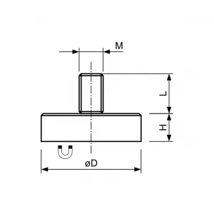 Topfmagnet M4 x 8mm Gewindestift Ø10mm | Neodym | SAV® Topfmagnet M4 x 8mm Gewindestift Ø10mm | Neodym | SAV®