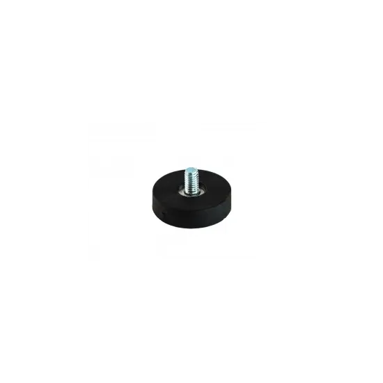 Gummimagnet M4 Gewindestift Schwarz | Ø22mm Neodym - SAV