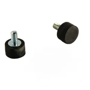 Rubber coated magnet Ø12 mm threaded stud M4 black | 1.30 kg neodymium | SAV