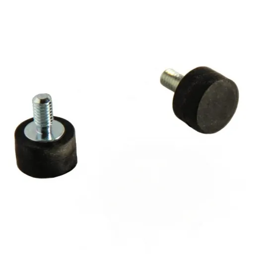Rubber Magnet M4 Threaded Stud Black | Ø12mm Neodymium - SAV Rubber Magnet M4 Threaded Stud Black | Ø12mm Neodymium - SAV