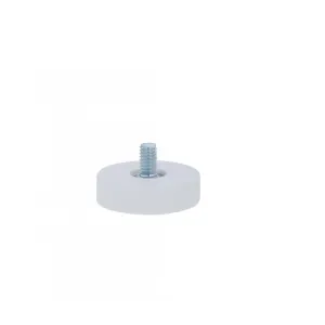 Gummimagnet M4 Gewindestift Weiß | Ø22mm Neodym - SAV