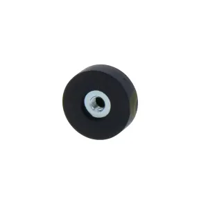 Magneetsysteem rubber Ø18 mm draadgat M4 zwart | 2,50 kg neodymium | SAV