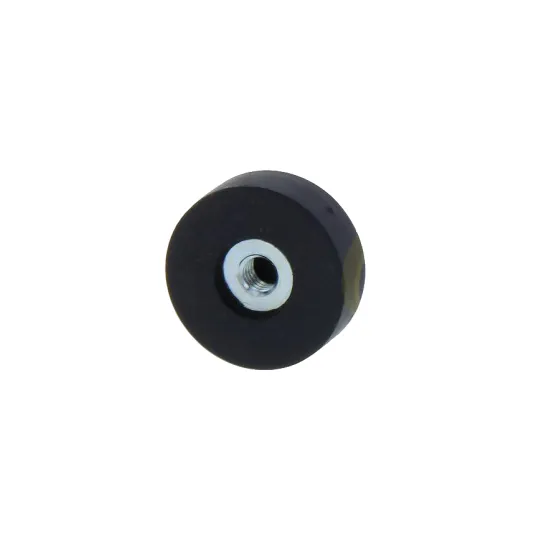 Rubber magneet M4 draadgat Ø18mm zwart neodymium | SAV Rubber magneet M4 draadgat Ø18mm zwart neodymium | SAV